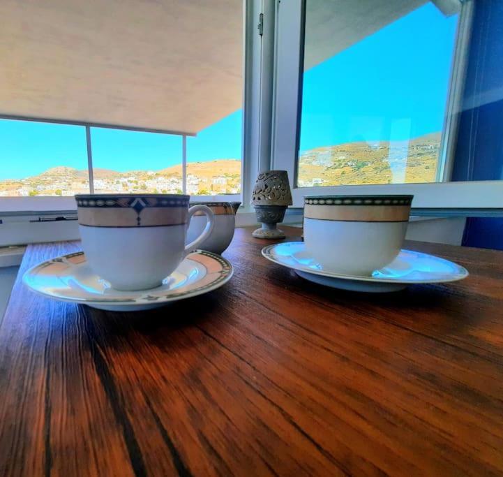 Liberty Roof House Apartment Ermoupoli Bagian luar foto